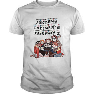Friends Greys Anatomy La Casa De Papel Riverdale Stranger Things Alphabet Shirt